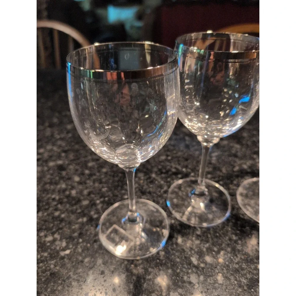 Vtg Mikasa Crystal Stephanie Water Goblet 7 1/2